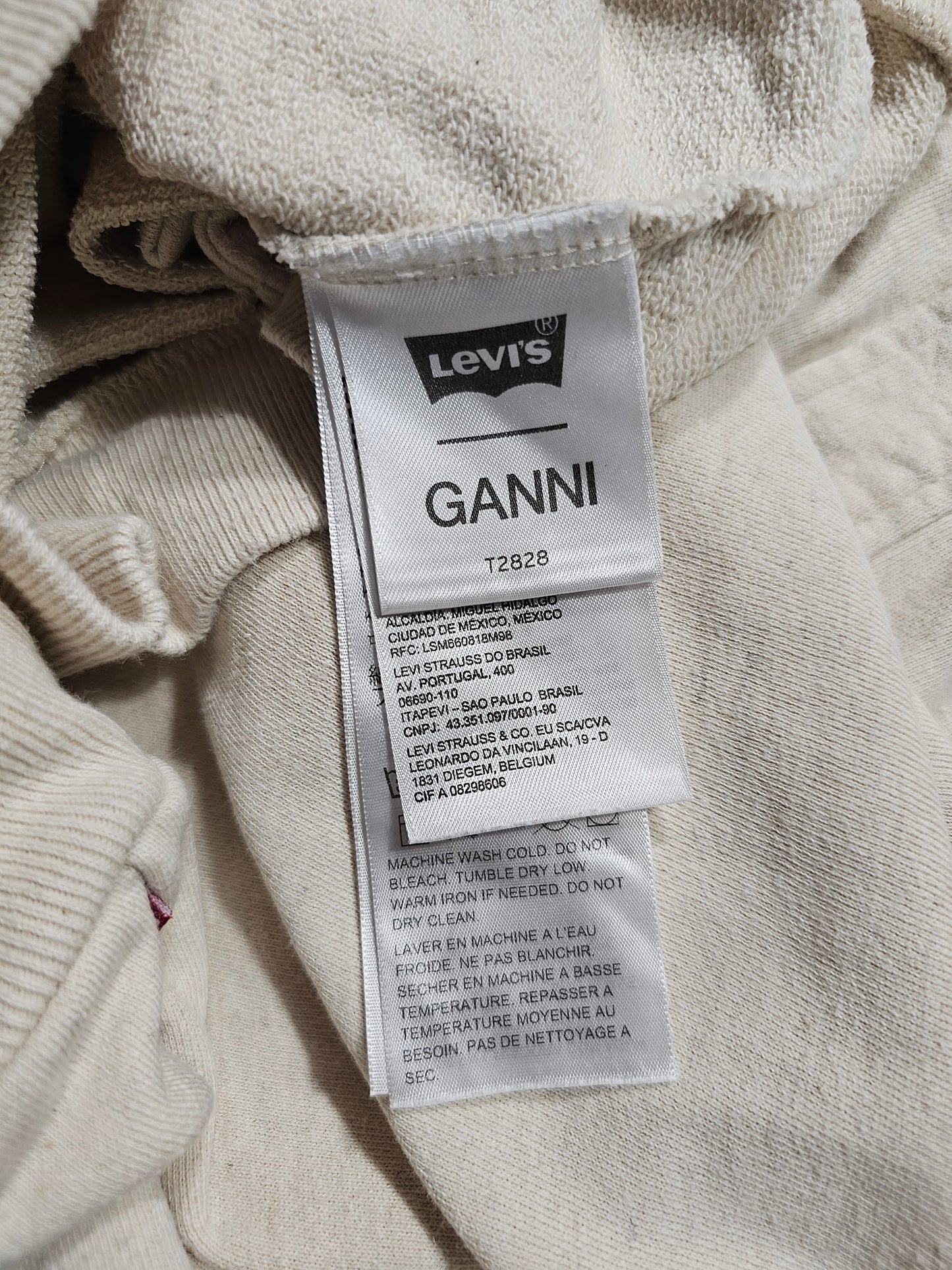 Sweat Levi's x Ganni Snap Back Sweatshirt (XS)