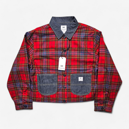 Lee x Pendleton Plaid Cropped Chore Shirt