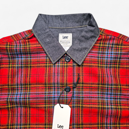 Lee x Pendleton Plaid Cropped Chore Shirt (XL)