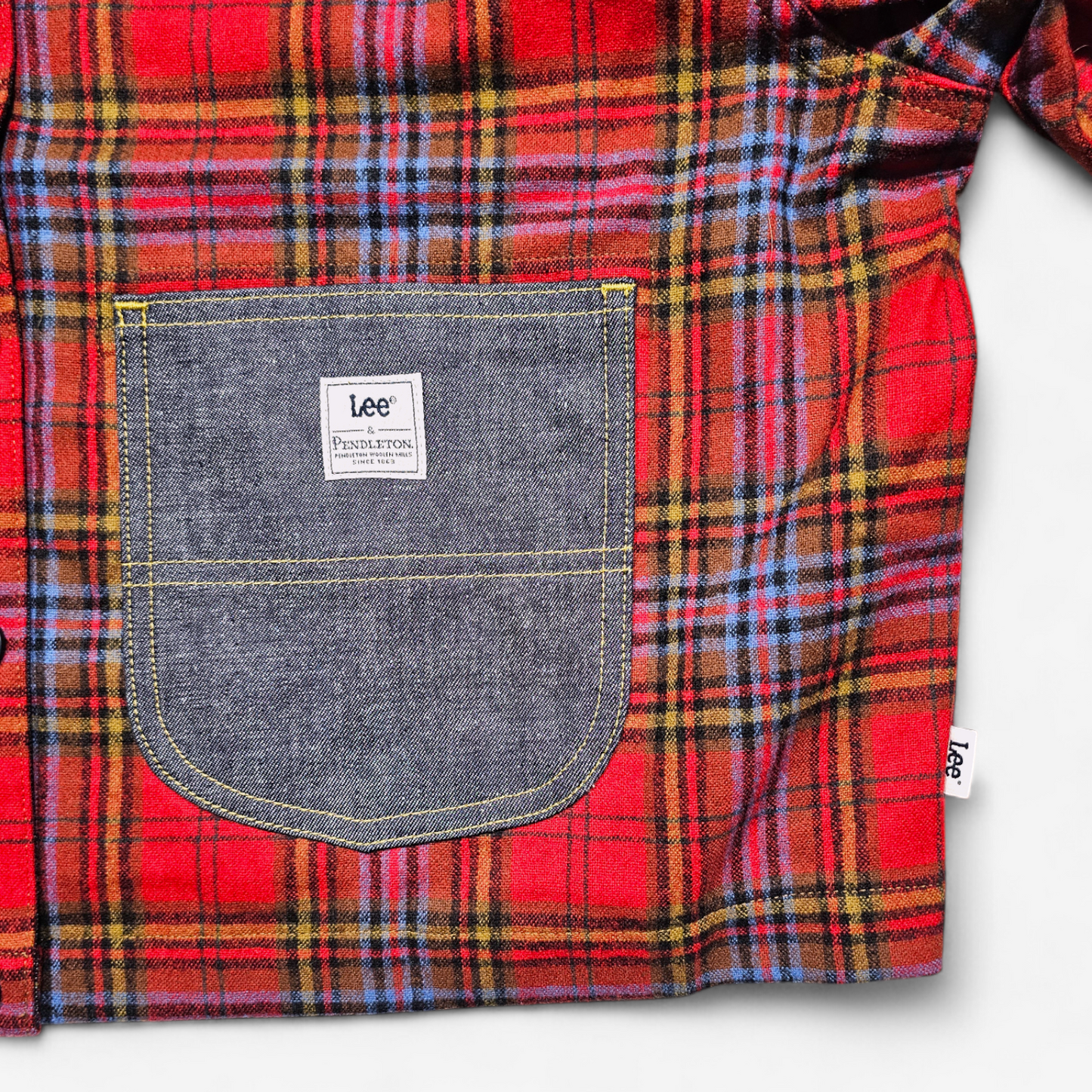 Lee x Pendleton Plaid Cropped Chore Shirt (XL)