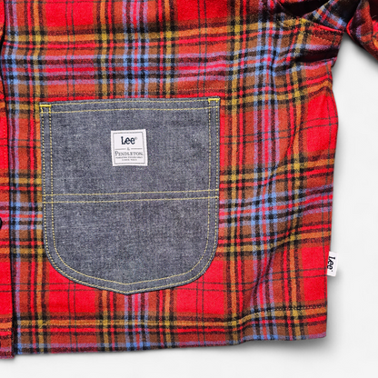 Lee x Pendleton Plaid Cropped Chore Shirt (XL)