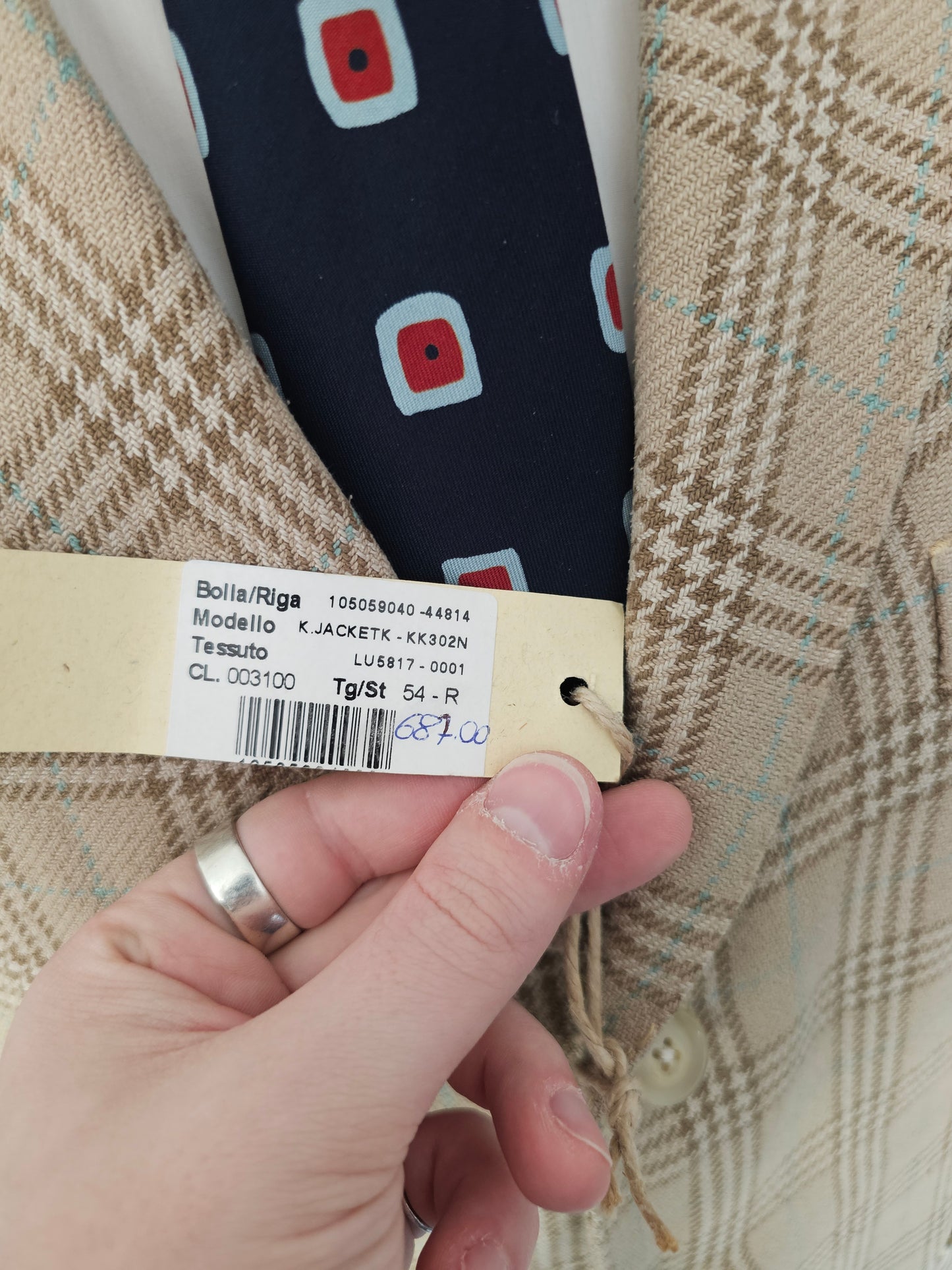 Boglioli K. Jacket Unstructured Silk Vintage Blazer (54)