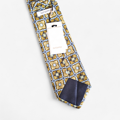 Suitsupply Medallion Linen Tie Made in Italy