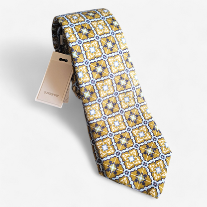 Suitsupply Medallion Linen Tie Made in Italy