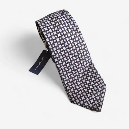 Grey Suitsupply Medallion Wool Tie Made in Italy