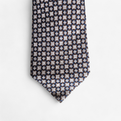 Grey Suitsupply Medallion Wool Tie Made in Italy