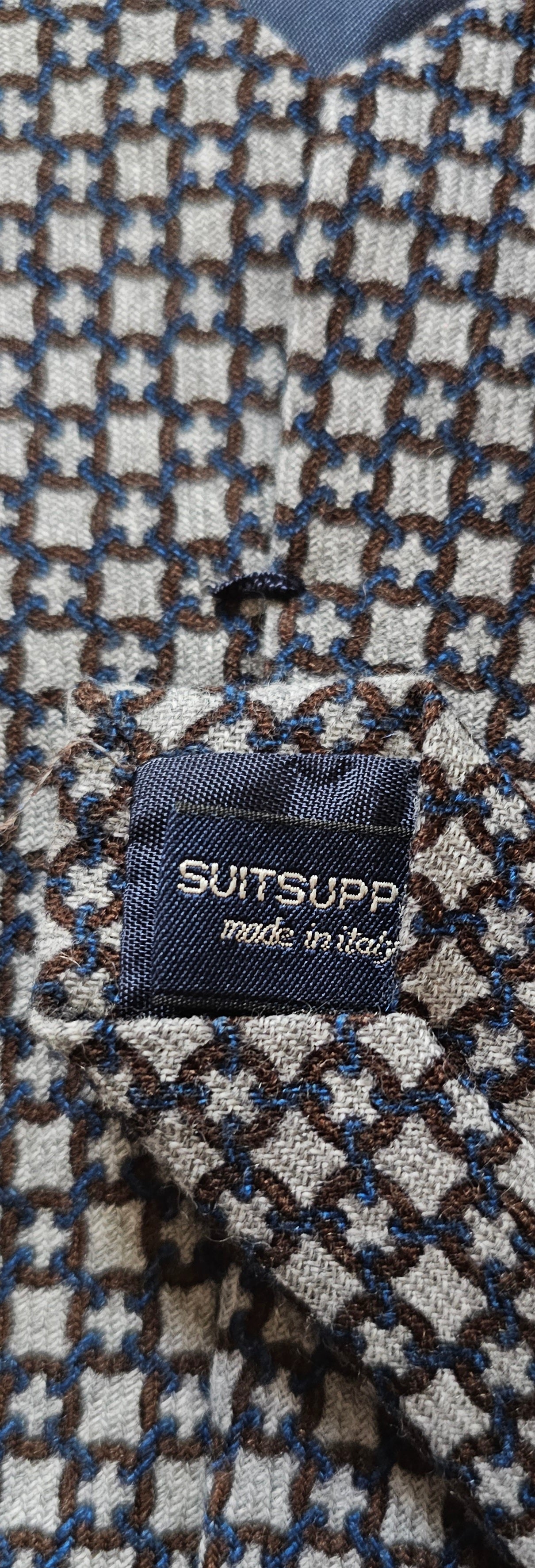 Grey Suitsupply Medallion Wool Tie Made in Italy