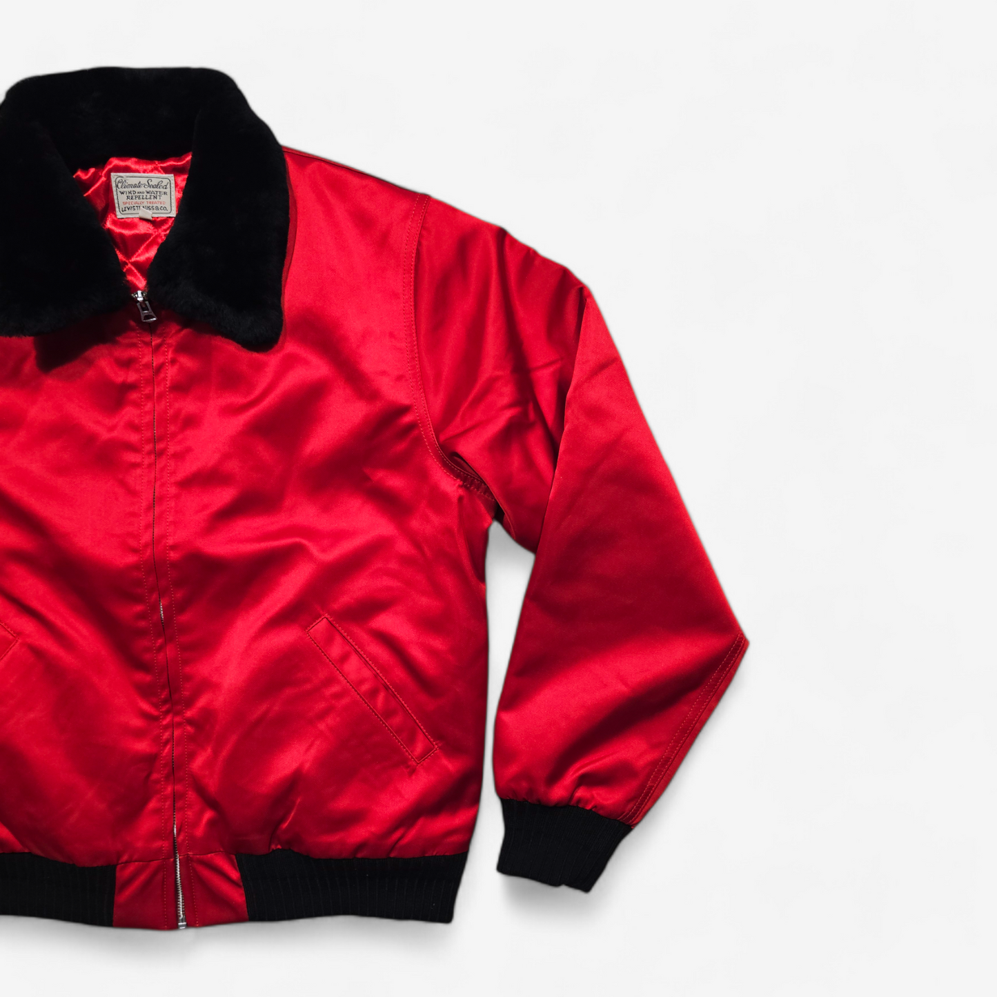 LVC Levi's Vintage Clothing Climate Seal Jacket Satin Bomber (M)