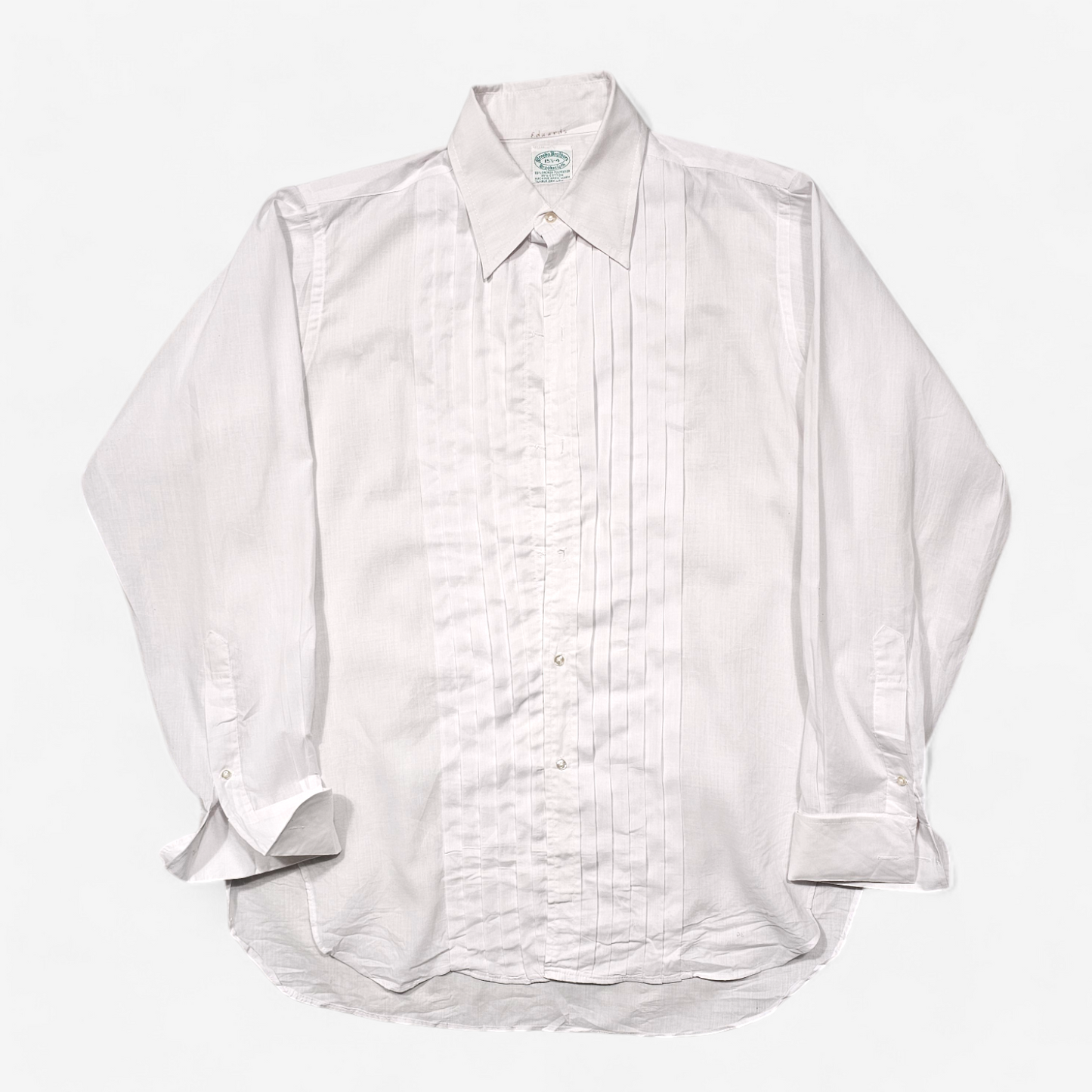 Chemise Tuxedo Vintage 70's Brooks Brothers Makers - Made in USA