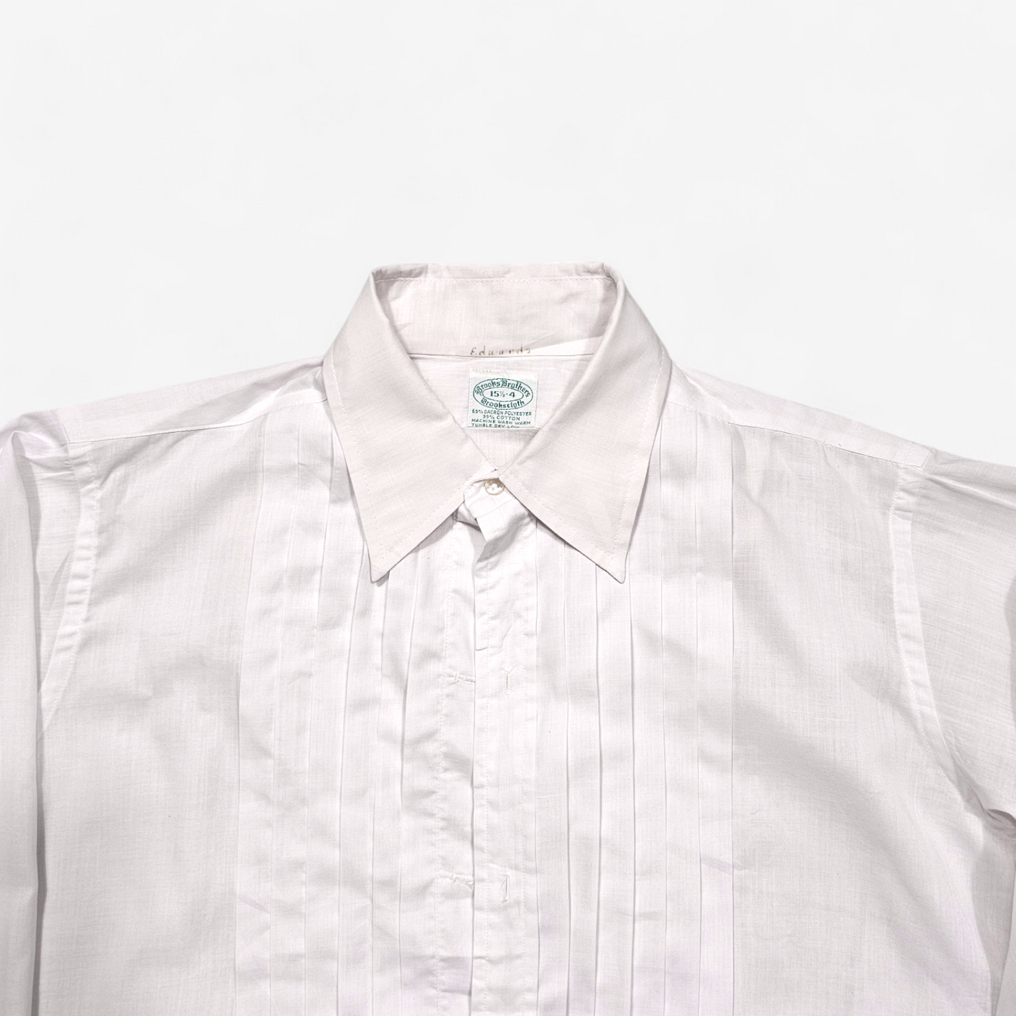 Chemise Tuxedo Vintage 70's Brooks Brothers Makers - Made in USA (15.5 - 34)