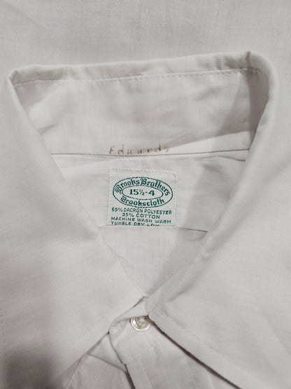 Chemise Tuxedo Vintage 70's Brooks Brothers Makers - Made in USA (15.5 - 34)