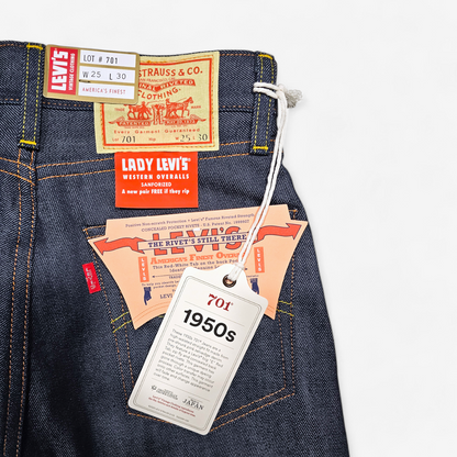 Jean LVC Levi's Vintage Clothing 701 1950s Made in Japan - Big E Selvedge (W24L30, W25L30, W27L30, W27L32)