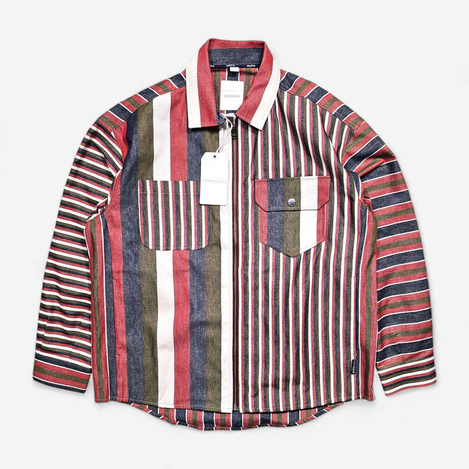 Napapijri x Martine Rose Striped Overshirt Jacket