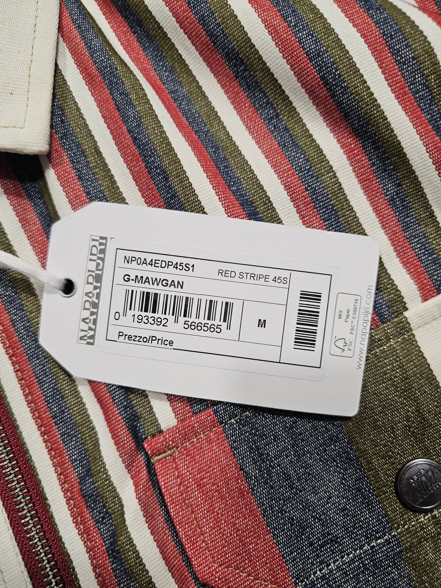 Napapijri x Martine Rose Striped Overshirt Jacket (M)