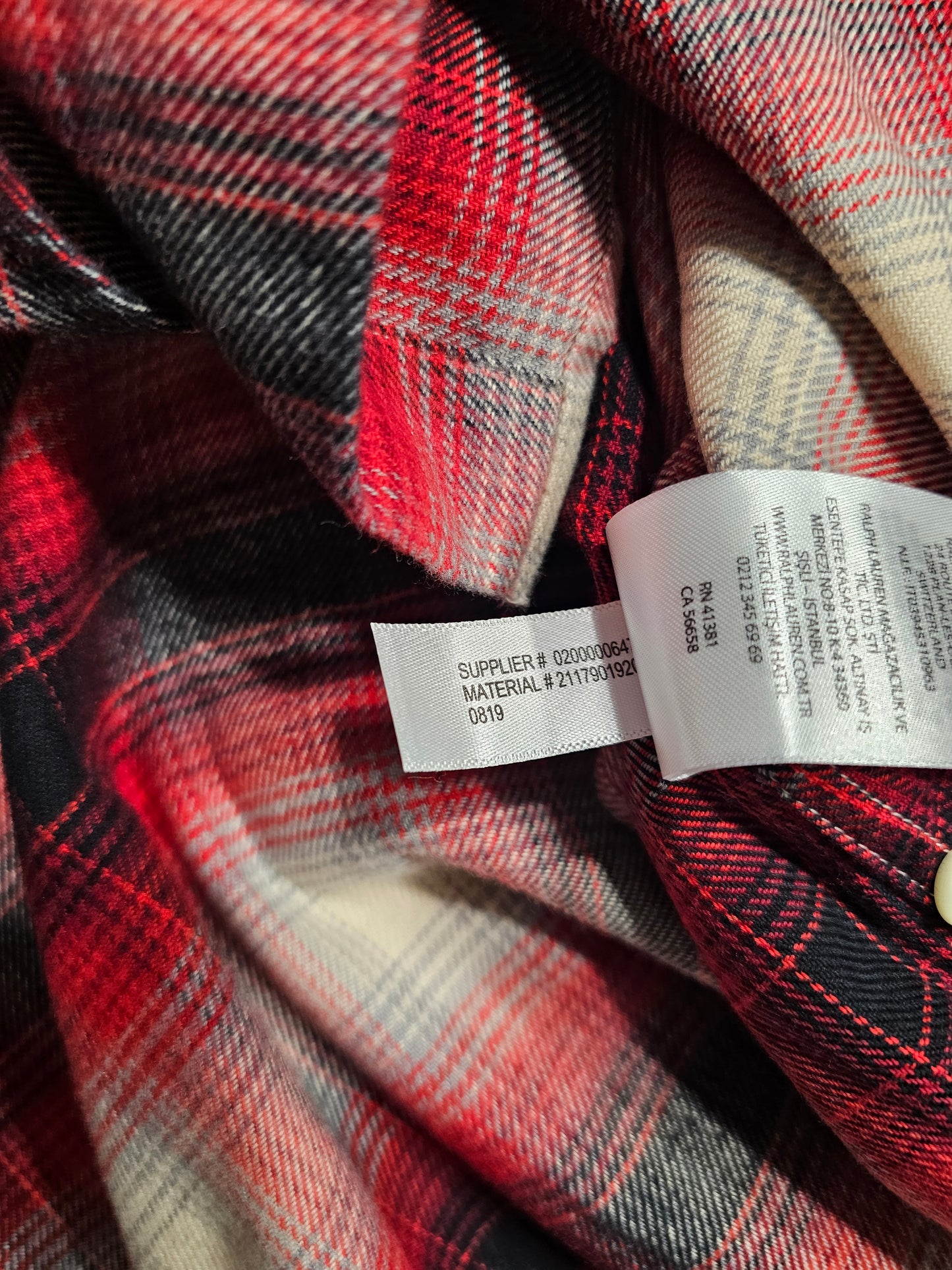 Chemise Ralph Lauren Flanelle (M)
