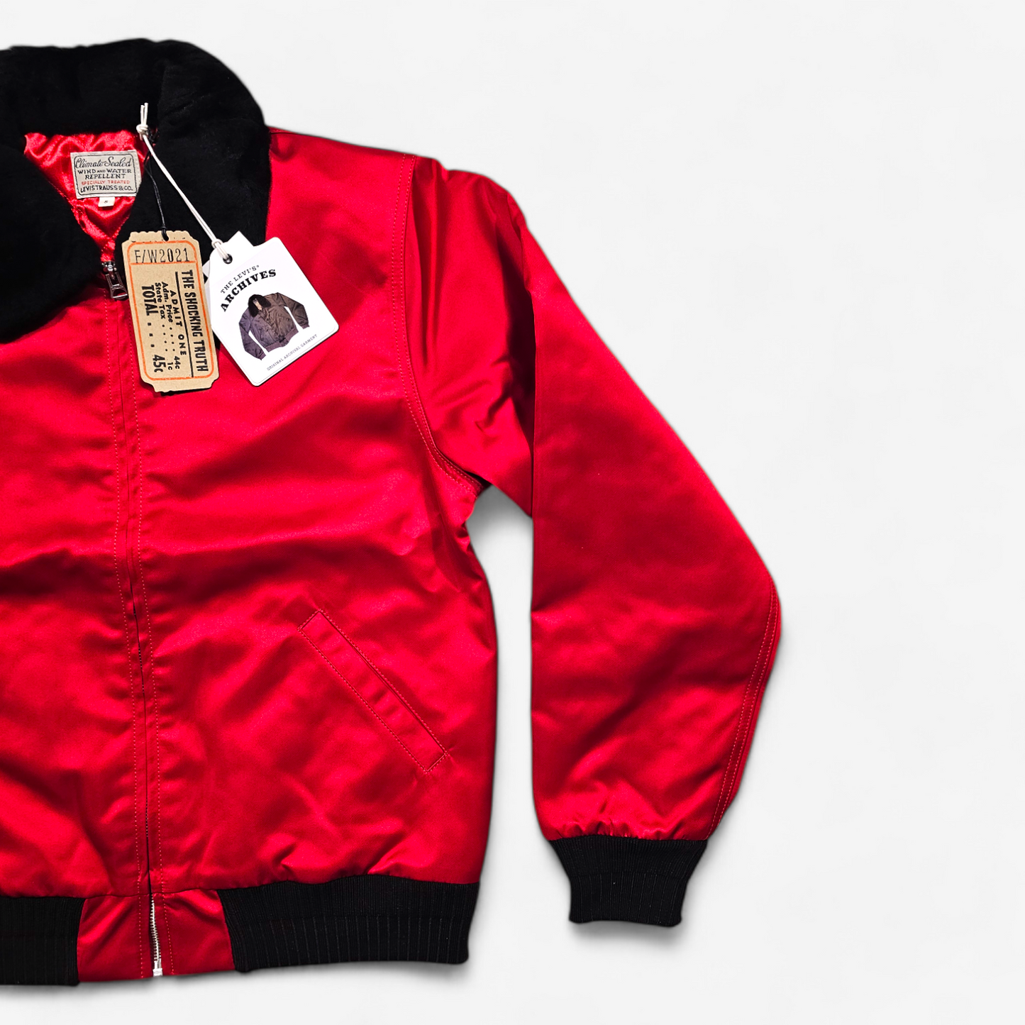 LVC Levi's Vintage Clothing Climate Seal Jacket Satin Bomber (S)