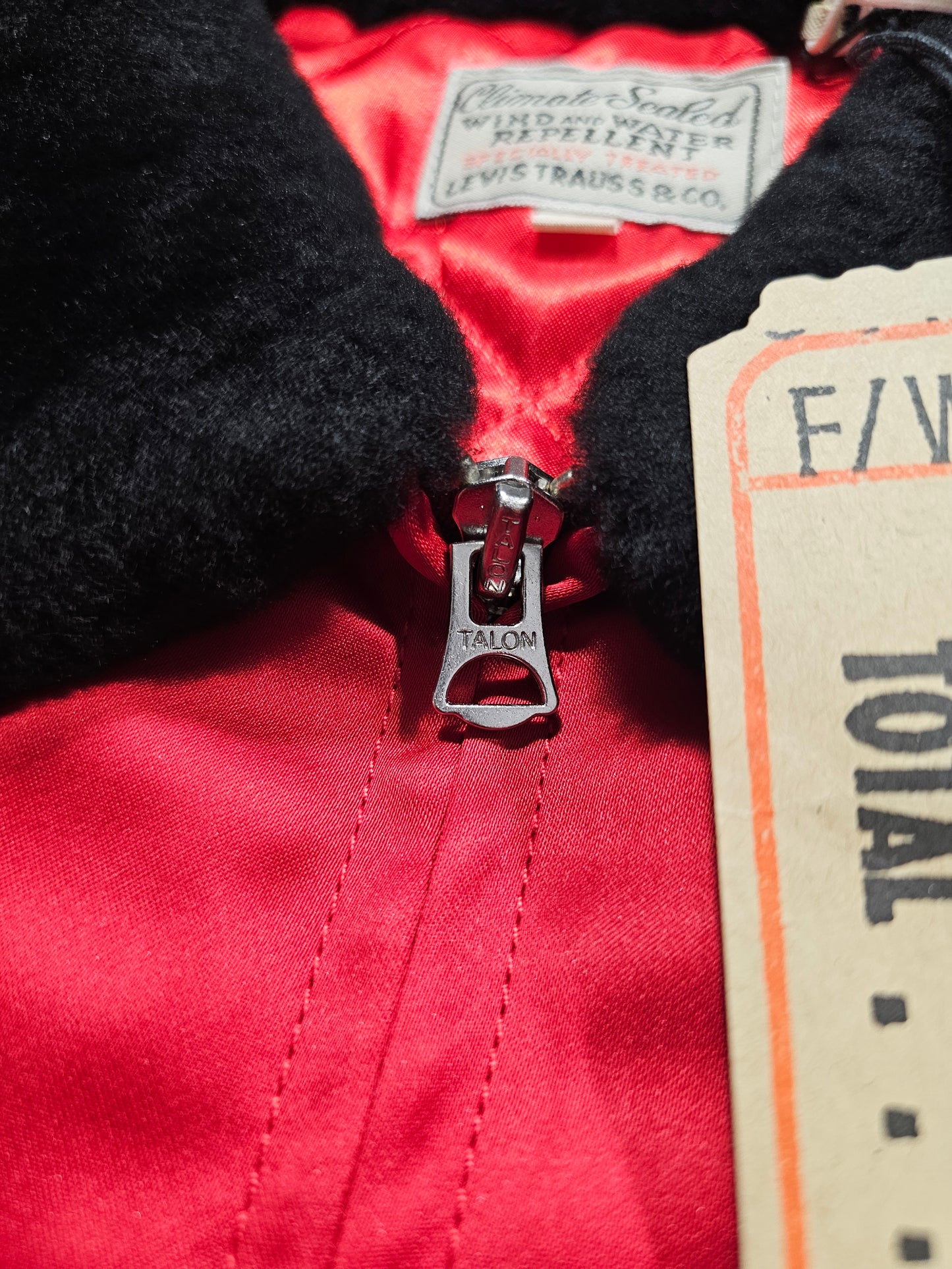LVC Levi's Vintage Clothing Climate Seal Jacket Satin Bomber (S)