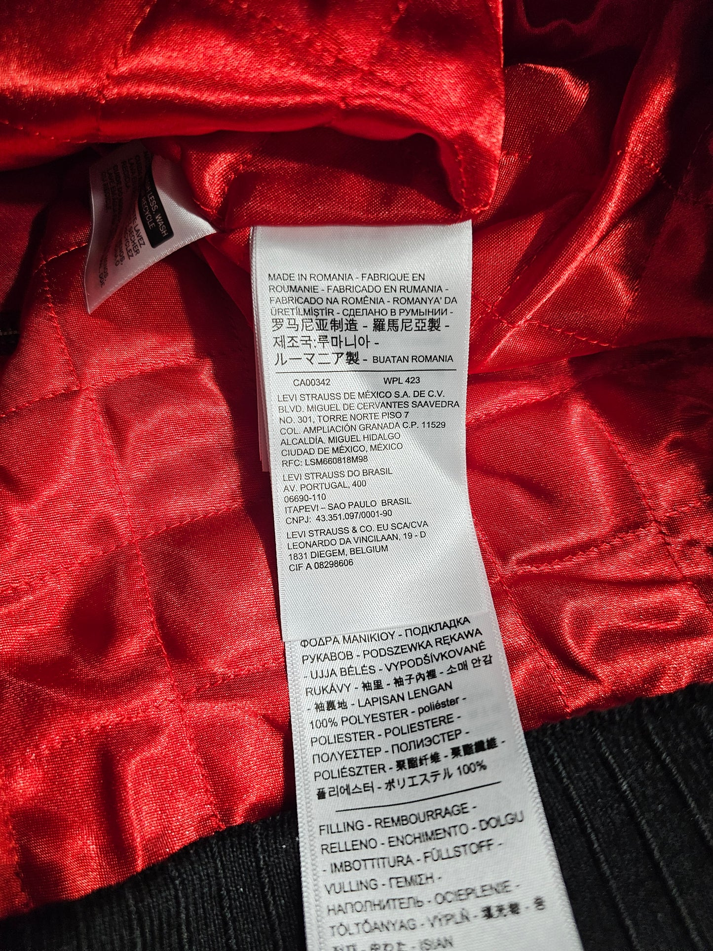 LVC Levi's Vintage Clothing Climate Seal Jacket Satin Bomber (S)