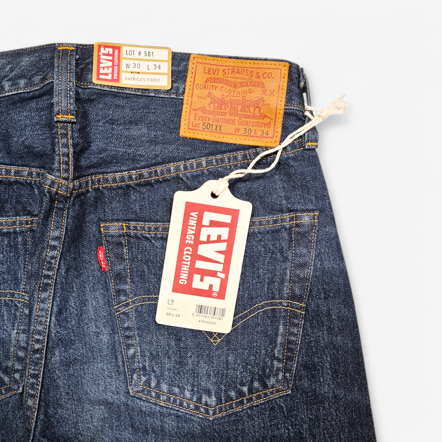 Jean LVC Levi's Vintage Clothing 501 1947 Selvedge Big E - Made in Japan (W30L34)