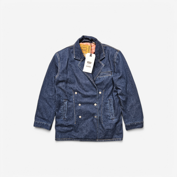 Levi's x Ganni Double-Breasted Denim Blazer