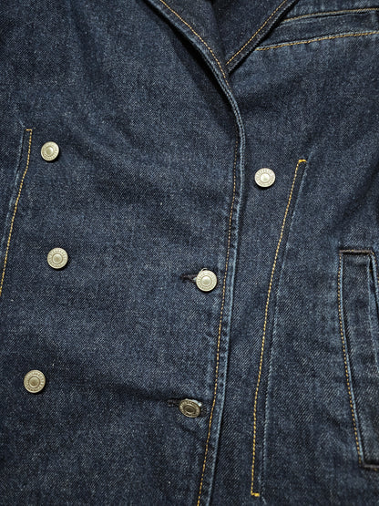 Levi's x Ganni Double-Breasted Denim Blazer (S)