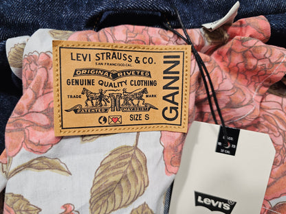 Levi's x Ganni Double-Breasted Denim Blazer (S)