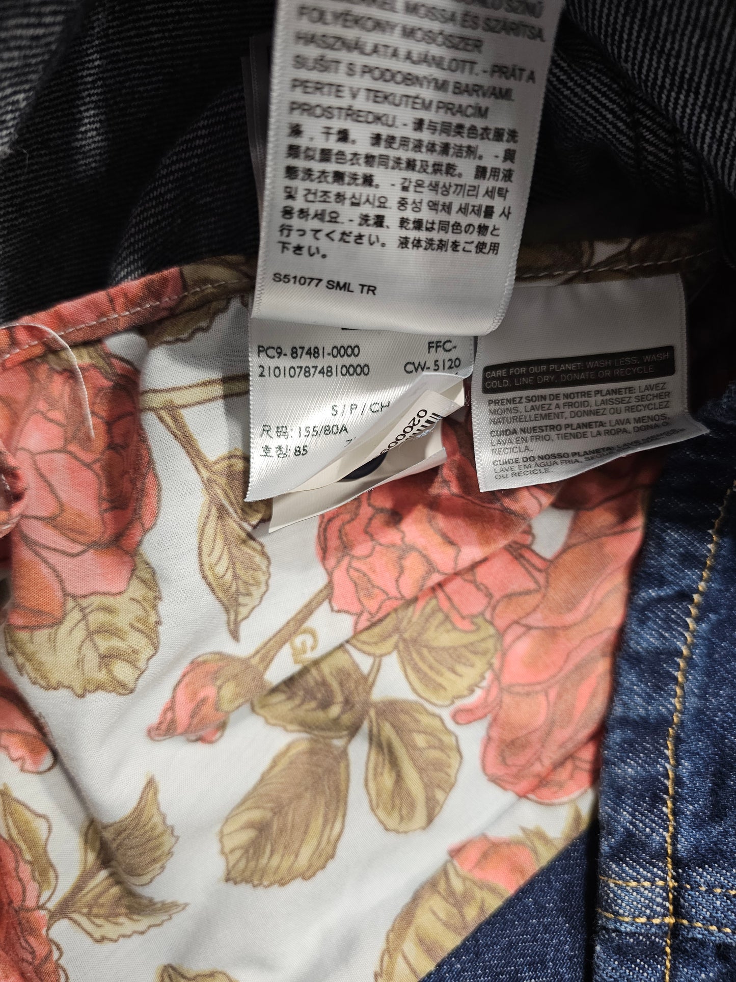 Levi's x Ganni Double-Breasted Denim Blazer (S)
