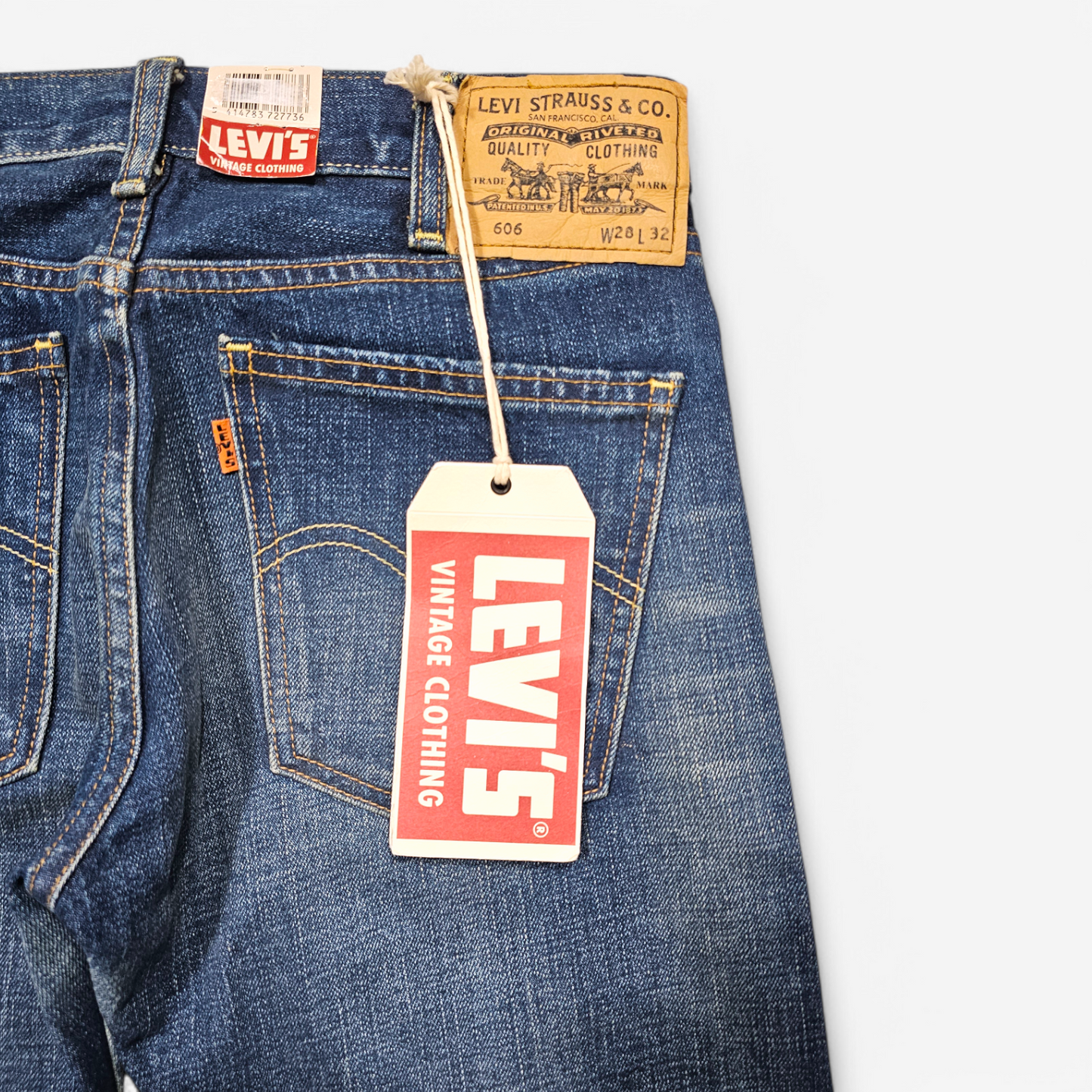 Jean Levi's Vintage Clothing 606 1969 - Big E (W28L32)