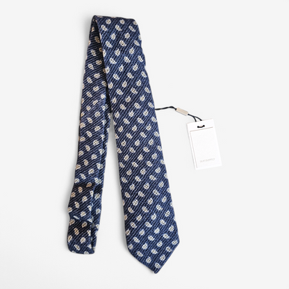 Cravate Suitsupply Bleue Laine / Lin / Cachemire