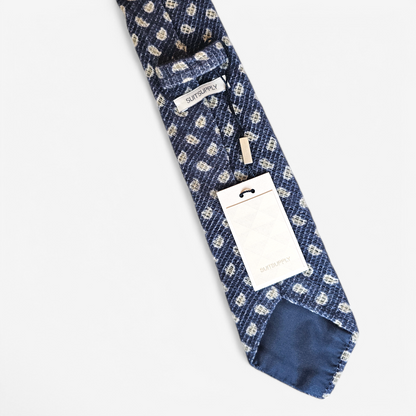 Cravate Suitsupply Bleue Laine / Lin / Cachemire