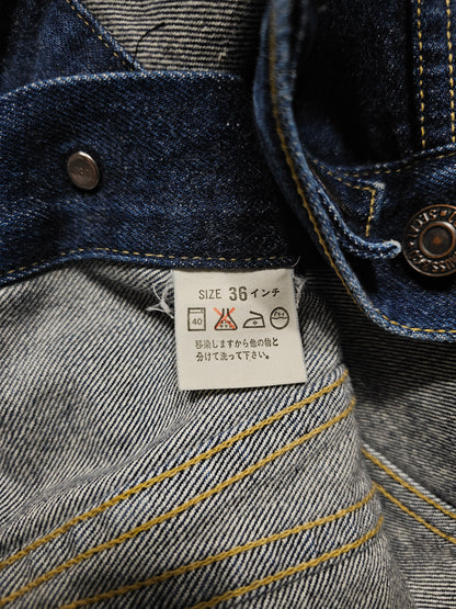 Vintage 90's Levi's Pre-LVC 557 Trucker Big E - Made in Japan (XS)