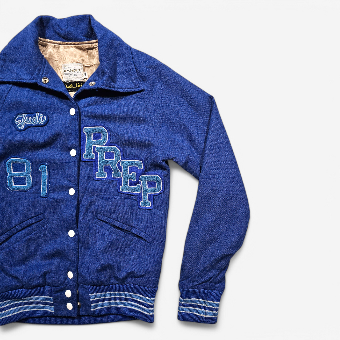 Vintage 80's Wool Varsity Jacket - Made in USA (XXS)
