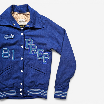 Vintage 80's Wool Varsity Jacket - Made in USA (XXS)