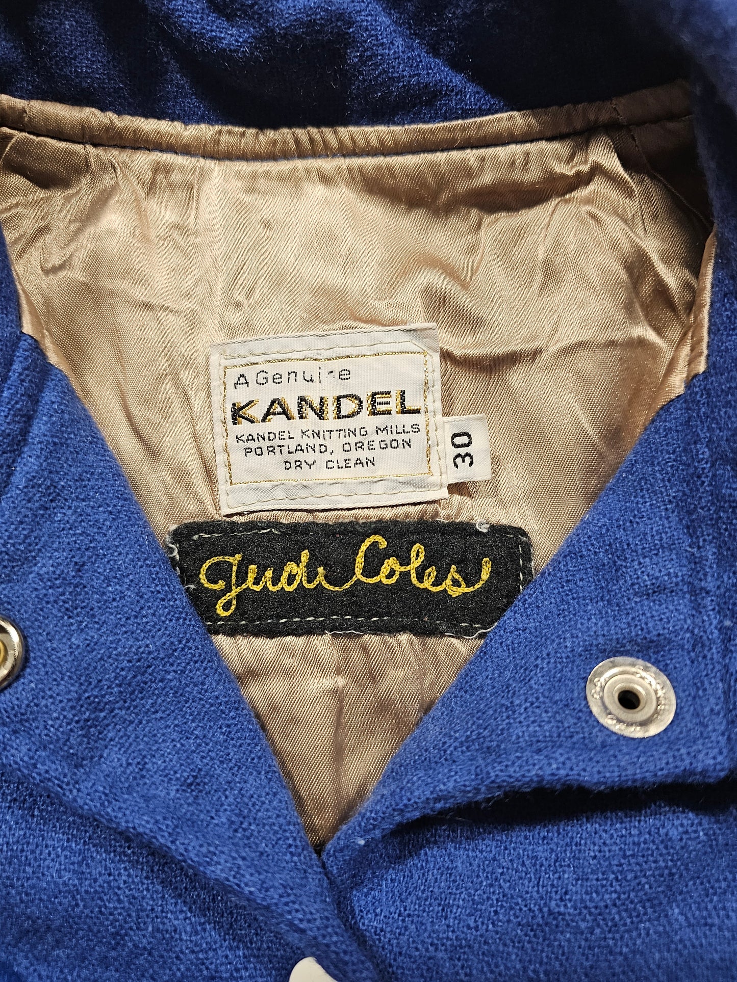 Vintage 80's Wool Varsity Jacket - Made in USA (XXS)