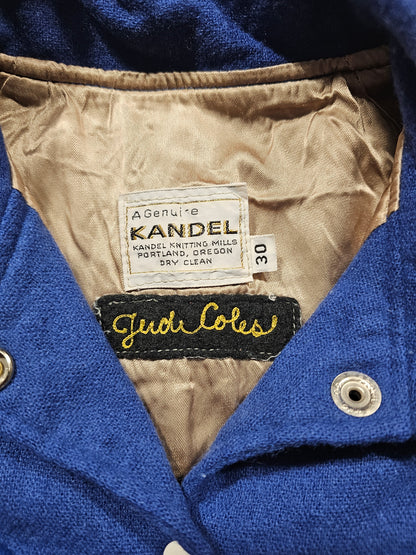 Vintage 80's Wool Varsity Jacket - Made in USA (XXS)