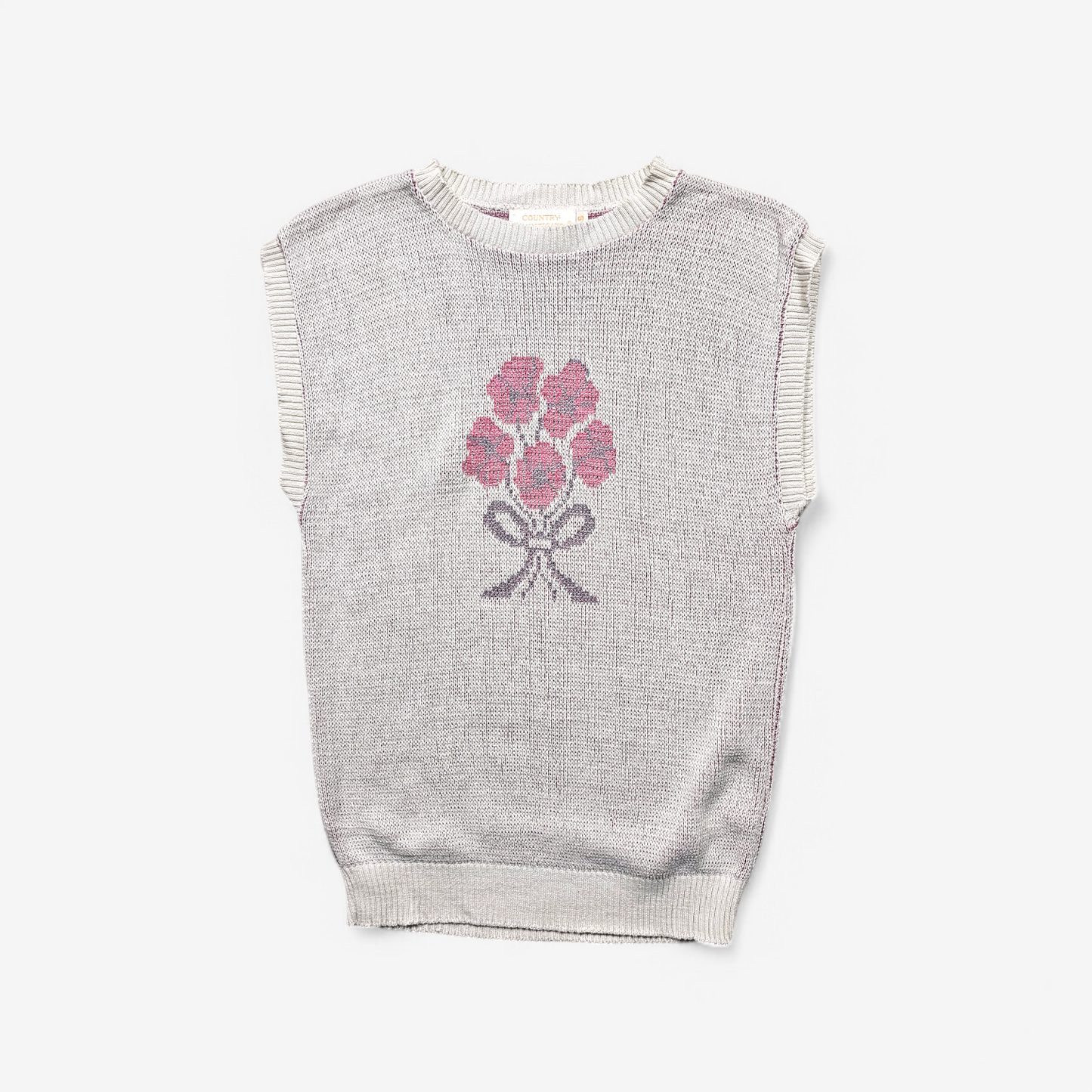 Pull sans manche tricot Pendleton Vintage 80's - Made in USA