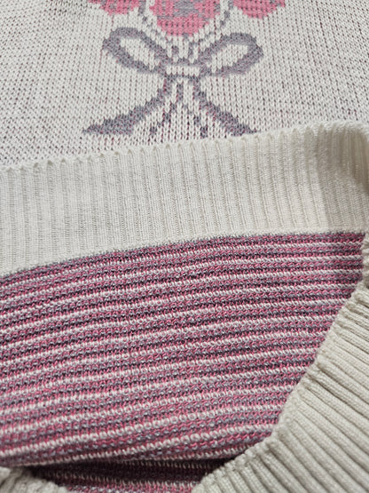 Pull sans manche tricot Pendleton Vintage 80's - Made in USA (S)