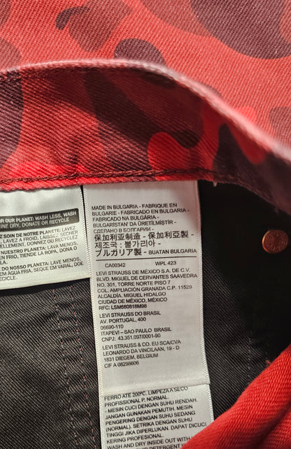 Jean Levi's x Bape 501 '93 Red Camo Europe Exclusive (W33L32)