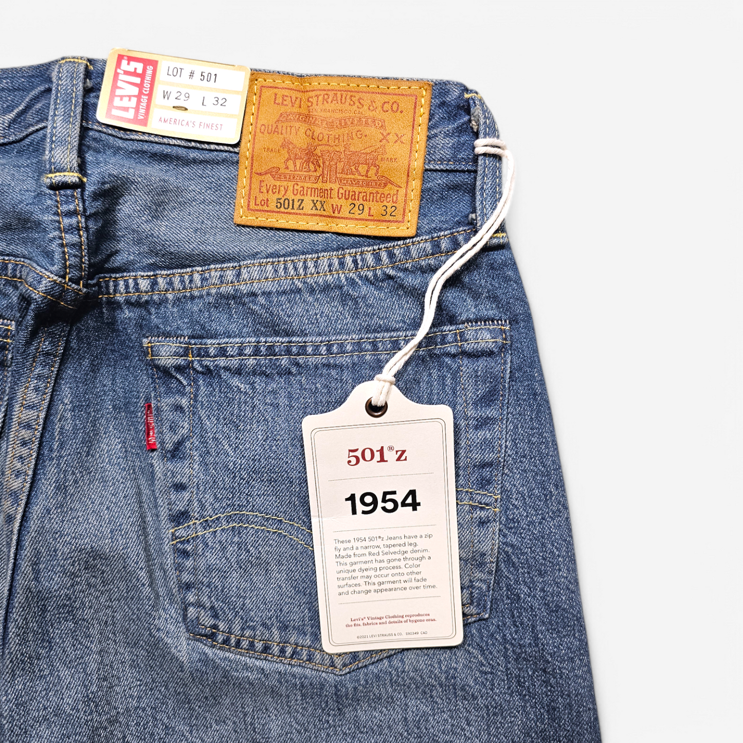 Jean LVC Levi's Vintage Clothing 501 1954 - Made in Japan (W29L32)