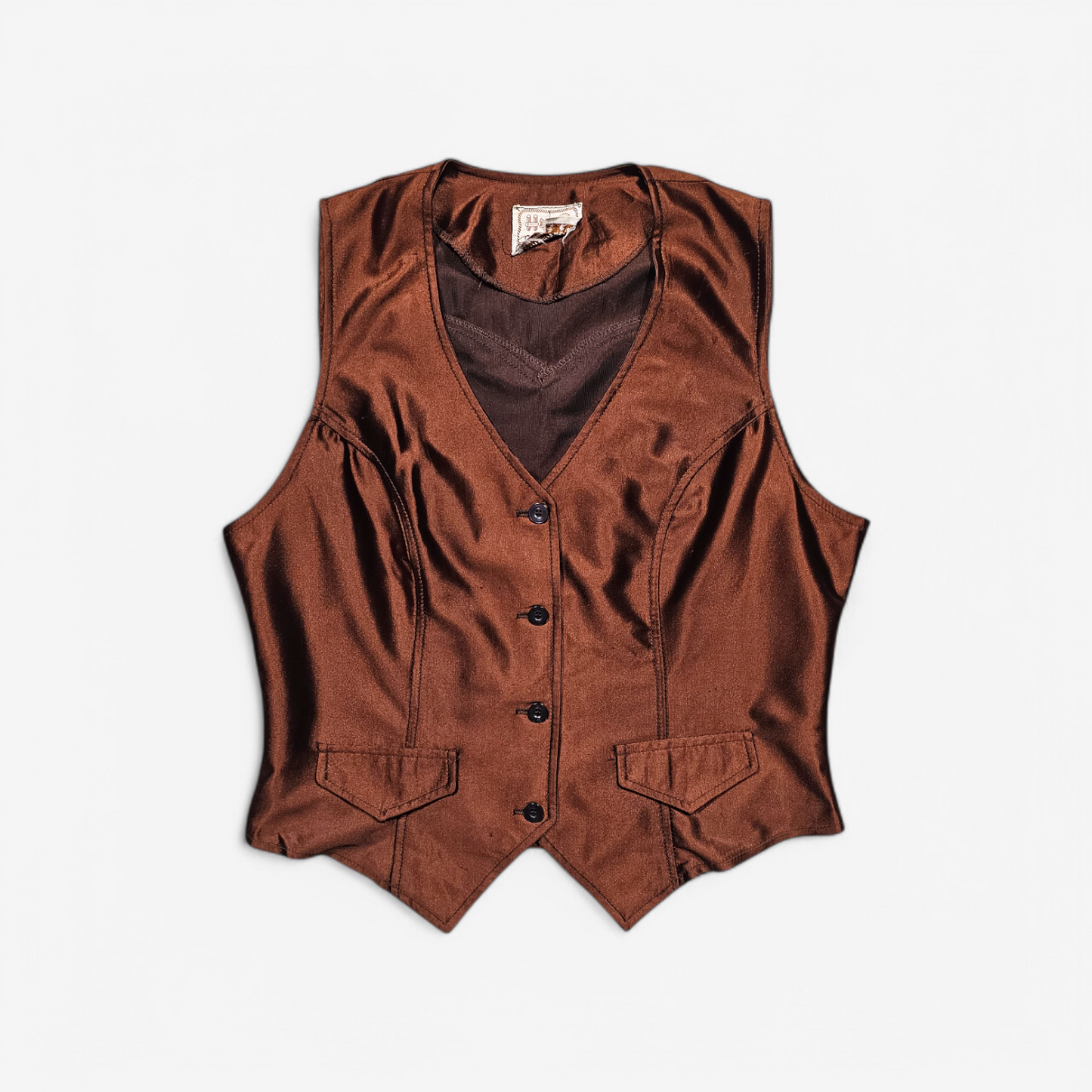 Gilet Vintage 1950's 1960's H Bar C Western Vest - Made in USA