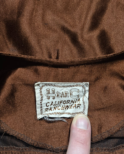 Gilet Vintage 1950's 1960's H Bar C Western Vest - Made in USA (S)