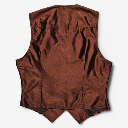 Gilet Vintage 1950's 1960's H Bar C Western Vest - Made in USA (S)