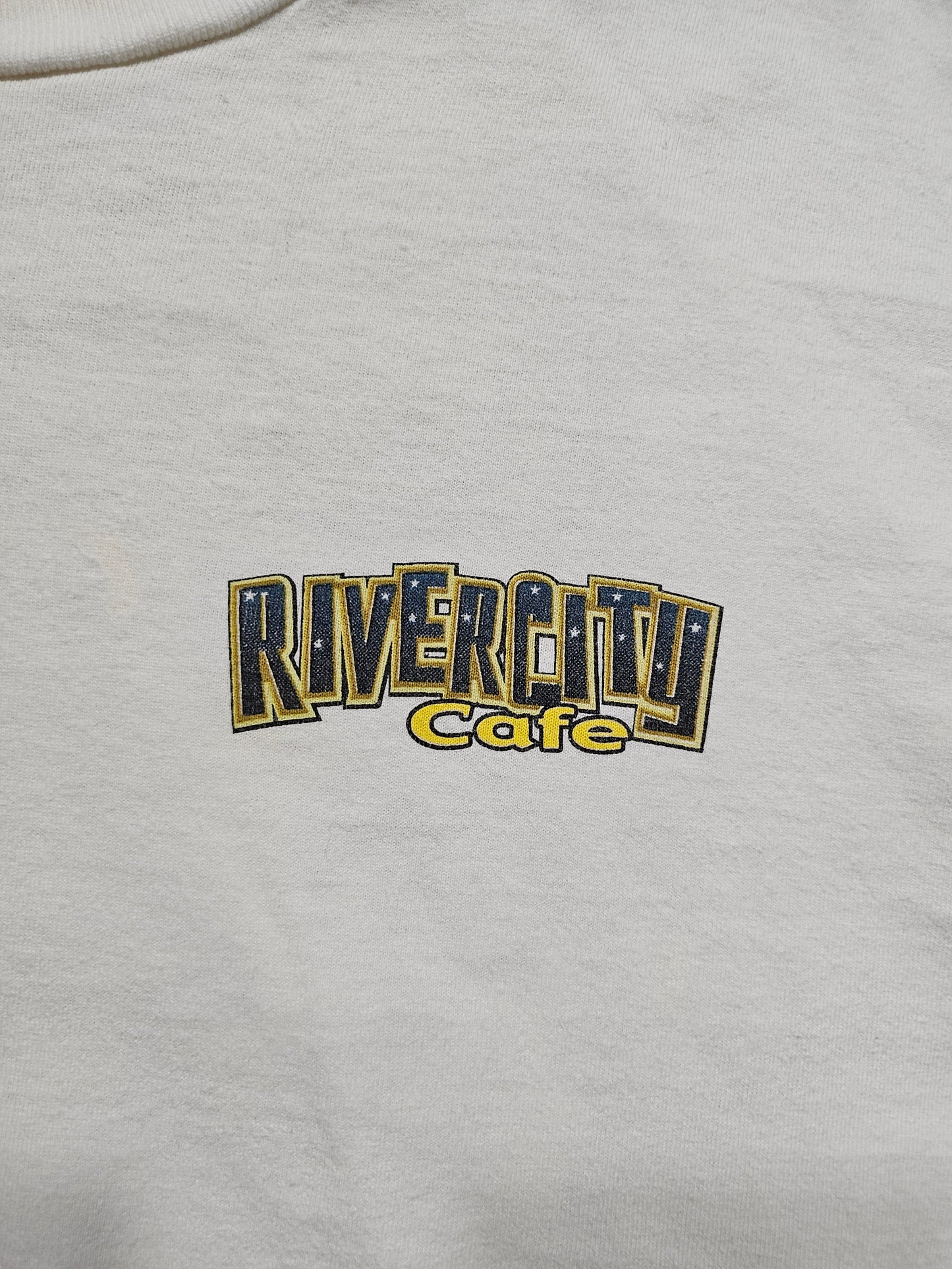 T-shirt vintage 90's River City Cafe - Made in USA Single Stitch (L)