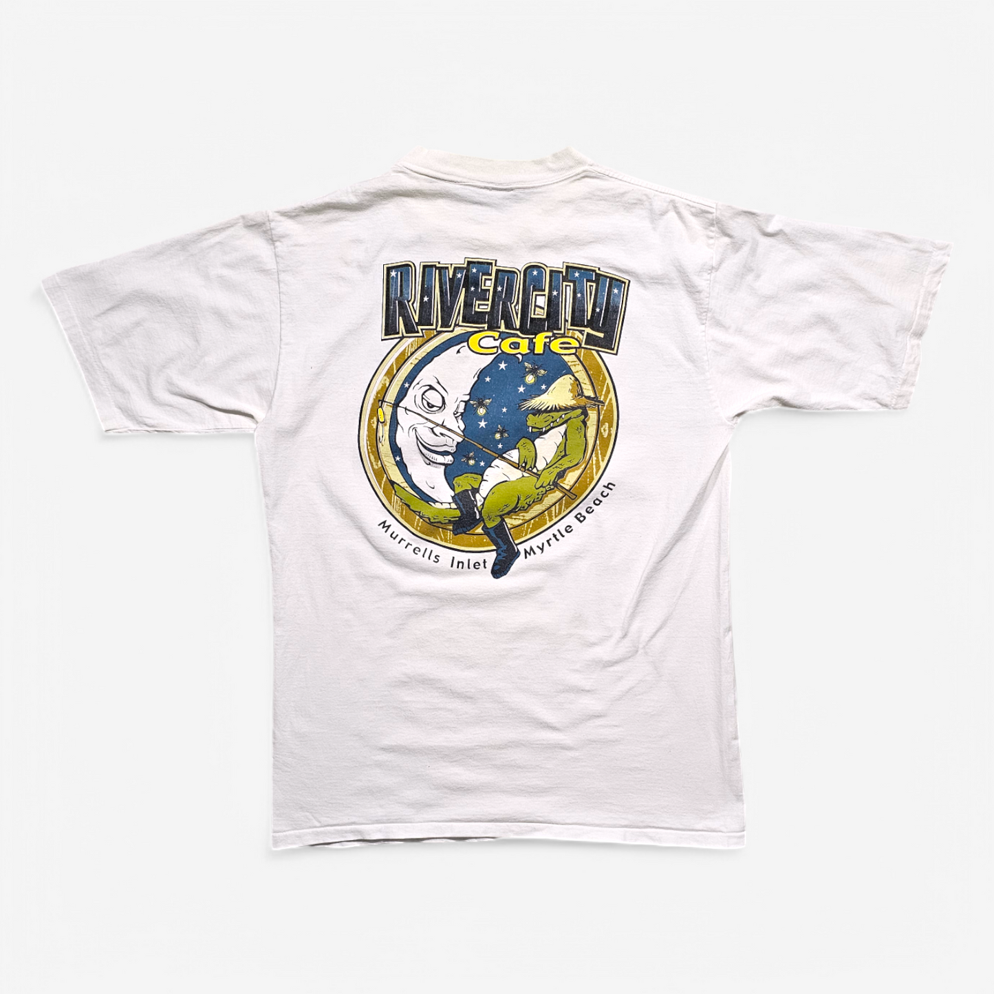 T-shirt vintage 90's River City Cafe - Made in USA Single Stitch