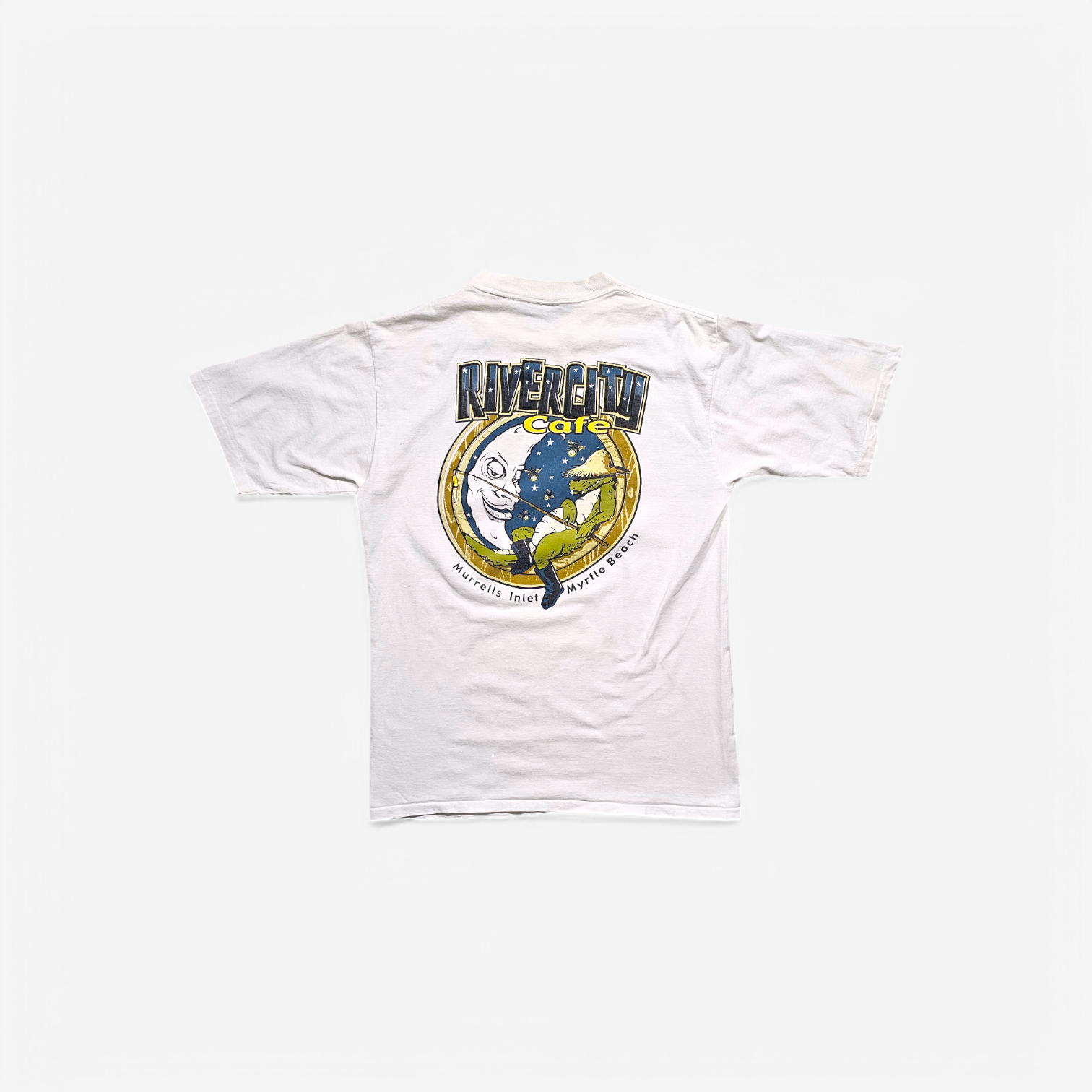 T-shirt vintage 90's River City Cafe - Made in USA Single Stitch