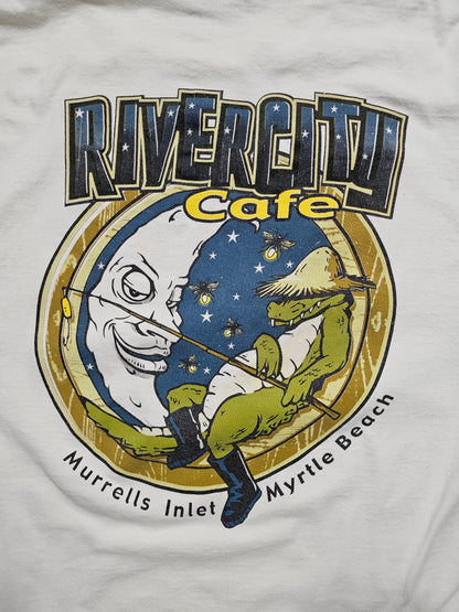 T-shirt vintage 90's River City Cafe - Made in USA Single Stitch (L)