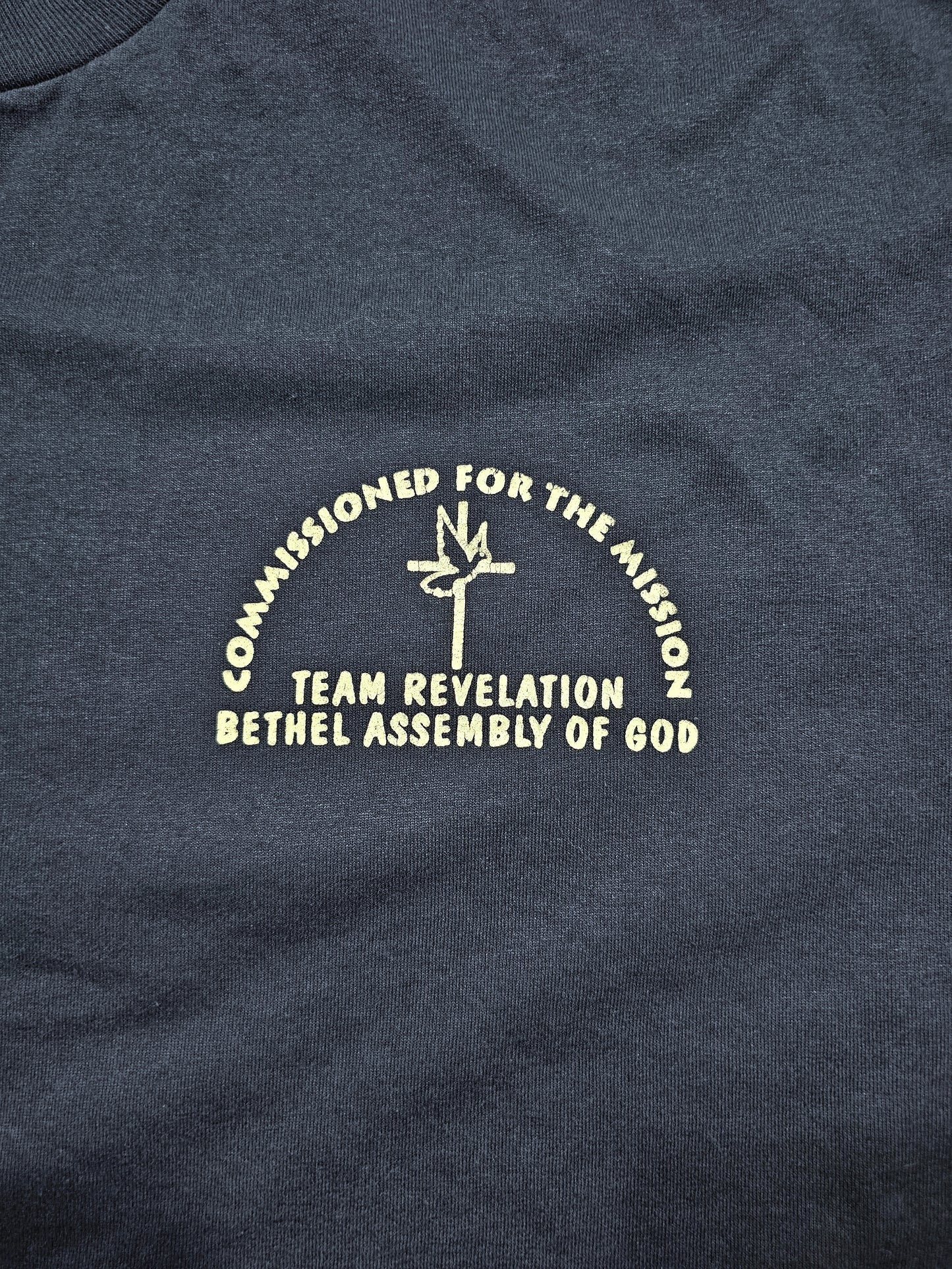 T-shirt vintage 90's Bethel Assembly of God - Single Stitch Made in Mexico (XL)