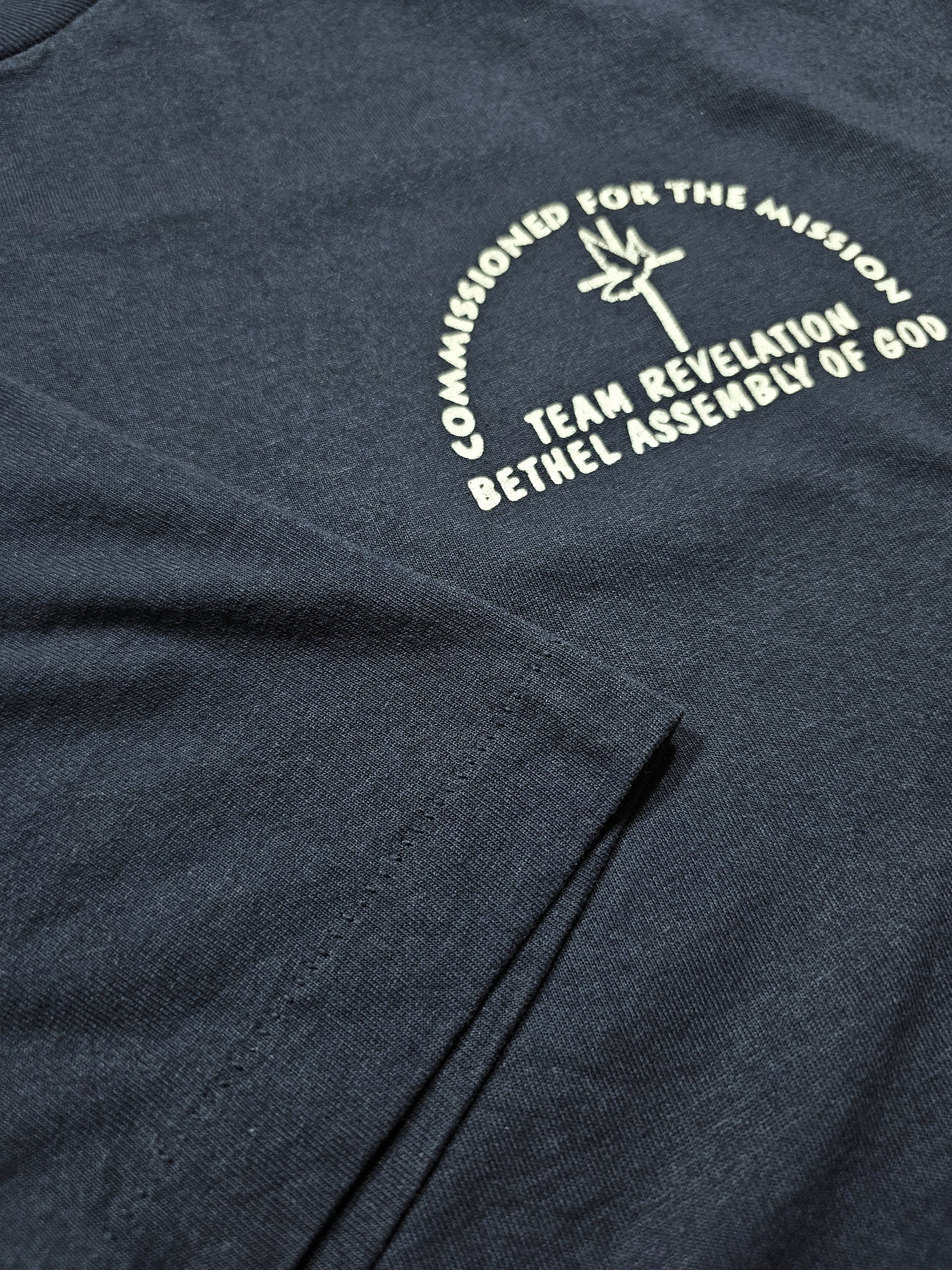 T-shirt vintage 90's Bethel Assembly of God - Single Stitch Made in Mexico (XL)