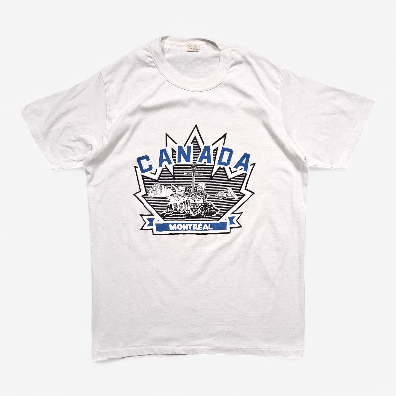 T-shirt Vintage 80's Souvenir Montréal Made in Canada Single Stitch