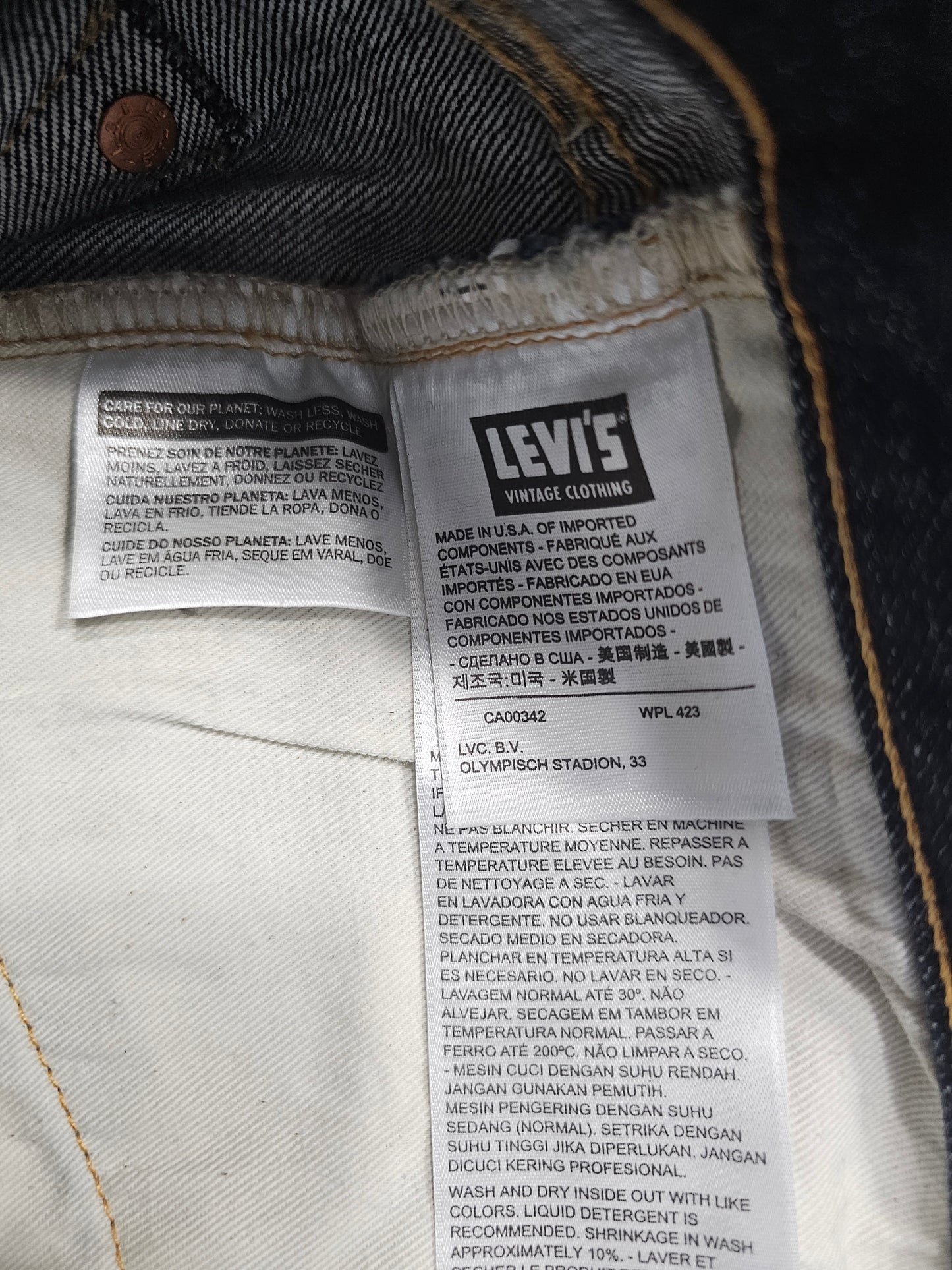 LVC Levi's Vintage Clothing 501 1947 Selvedge Big E Jeans - Made in USA (W28L32)